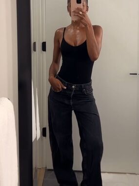 Fashion Nova Black Baggy Jeans